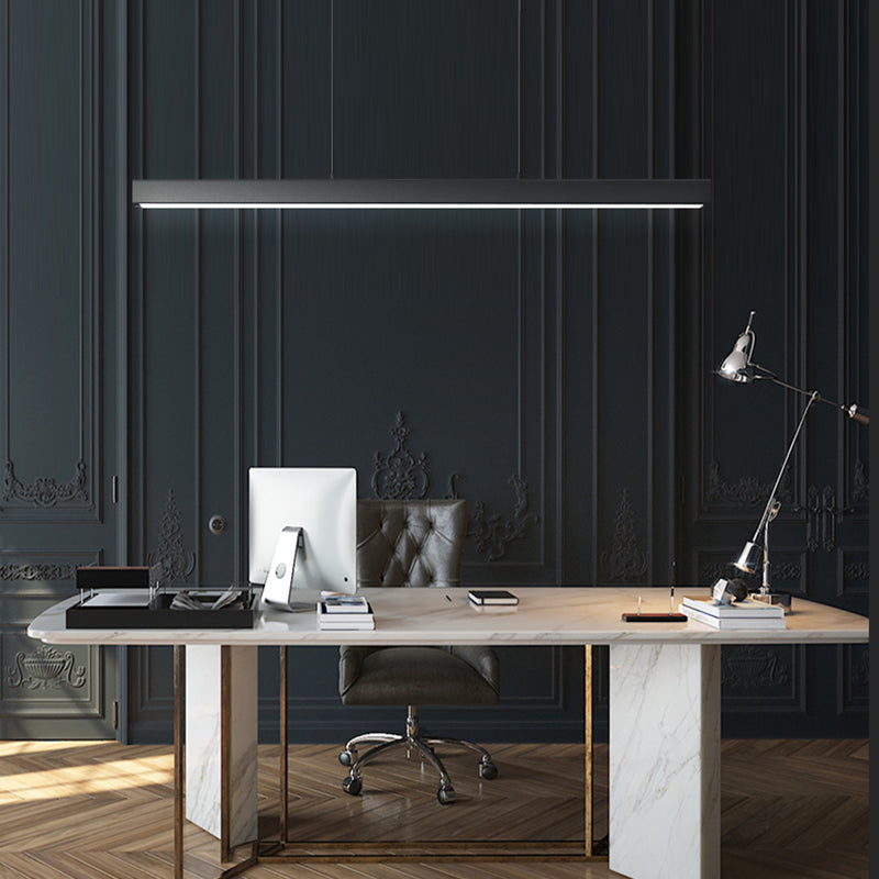 Nordic Simple Island Light armatuur rechthoek LED Dineruimte Hanglamp