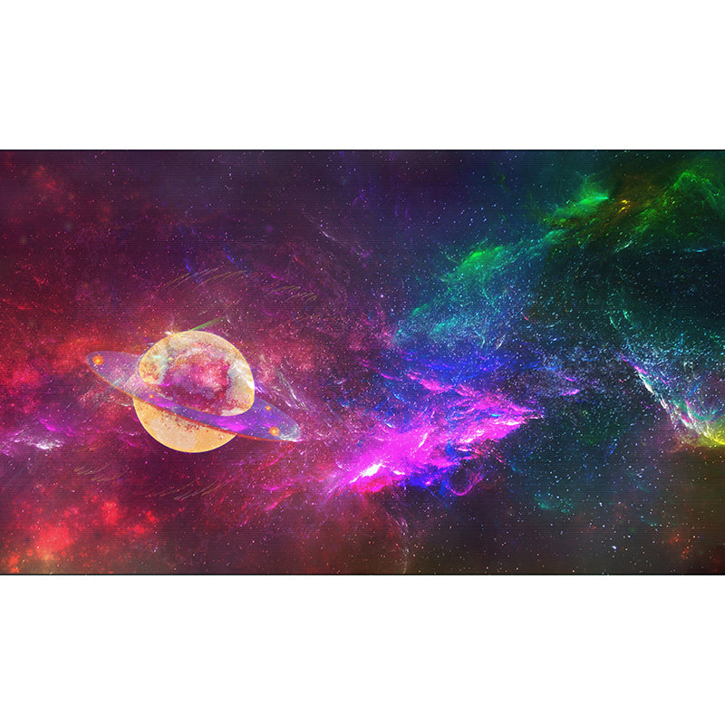 Outer Space Modern Style Mural Environment Friendly Wall Covering for Sleeping Room