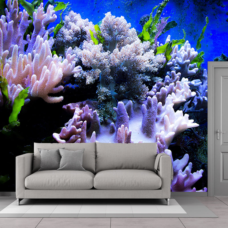 Underwater Creatures Modern Environment Friendly Mural Wall Covering for Living Room