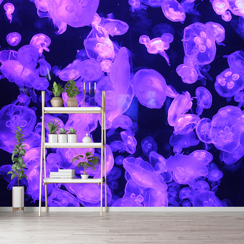 Underwater Creatures Modern Environment Friendly Mural Wall Covering for Living Room