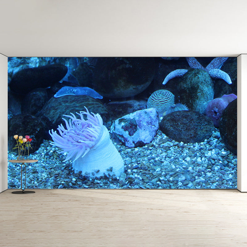 Underwater Creatures Wall Mural for Living Room Moisture Resistant, Customized Size