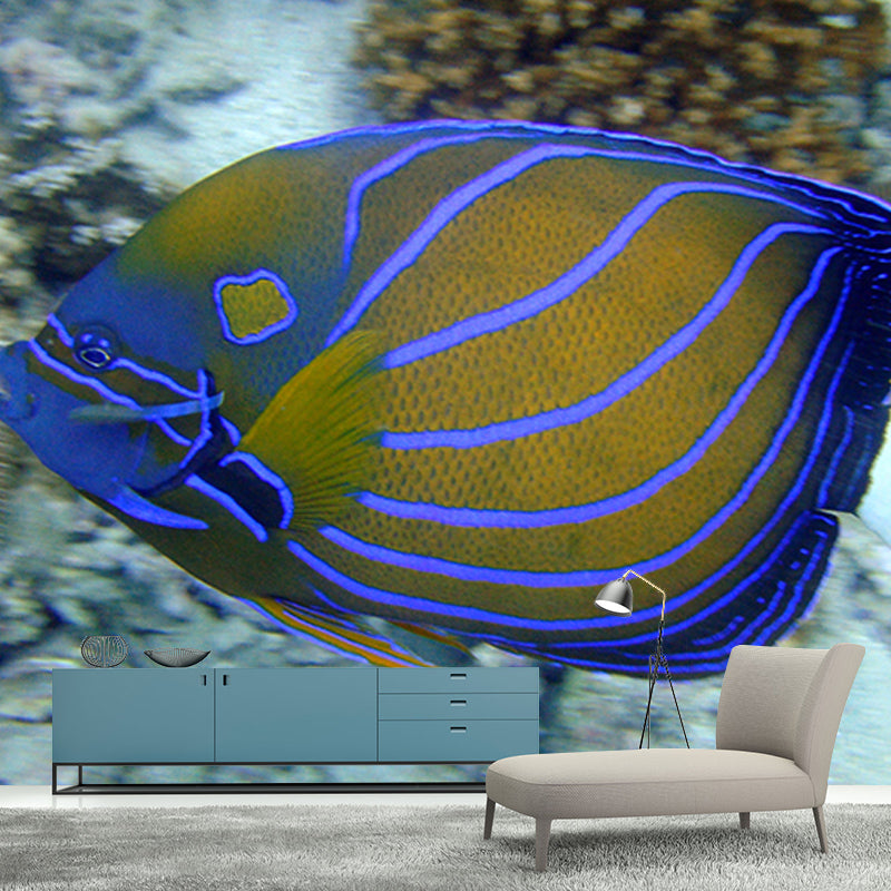 Underwater Creatures Wall Mural for Living Room Moisture Resistant, Customized Size