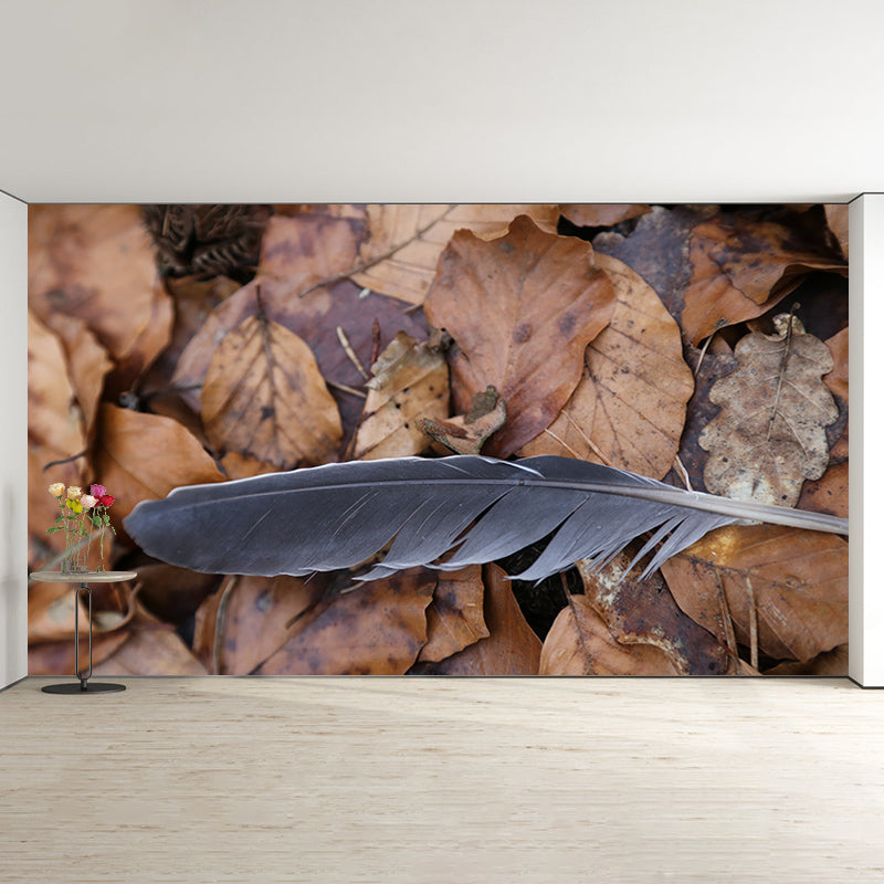 Light Feathers Removable Wall Mural for Living Room Bedroom, Made to Measure