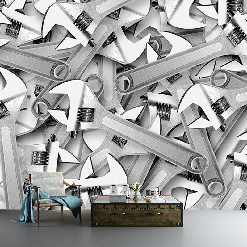 Coherer Industrial Style Stain Resistant Wall Decor for Living Room Bedroom, Made to Measure