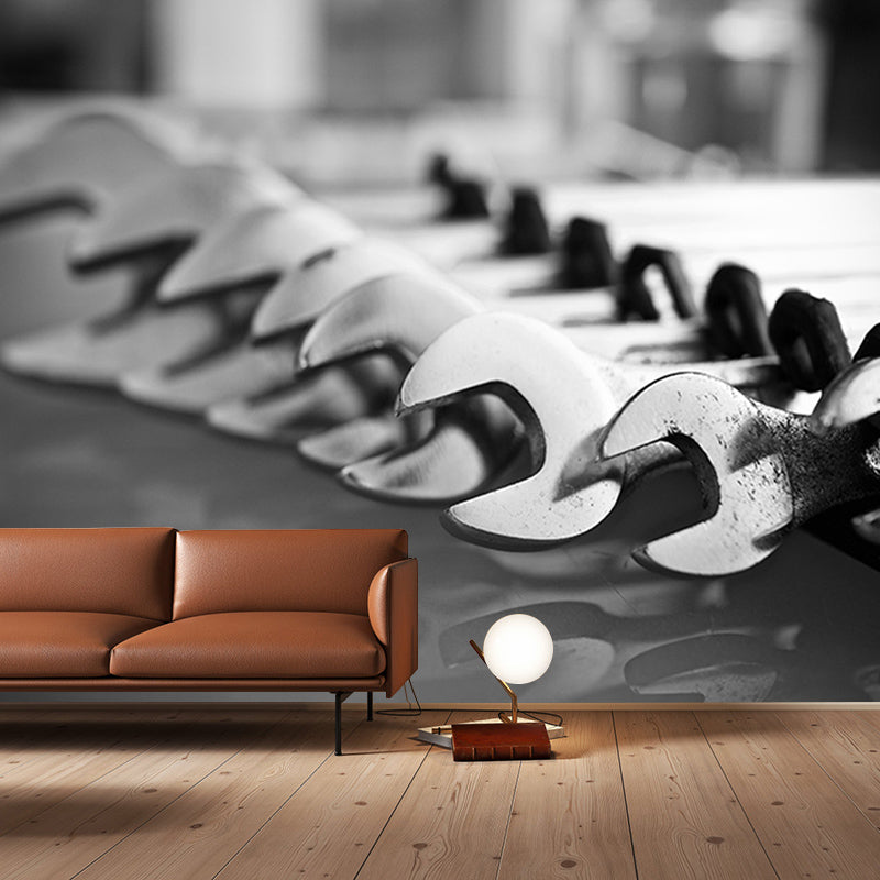 Coherer Industrial Style Stain Resistant Wall Decor for Living Room Bedroom, Made to Measure