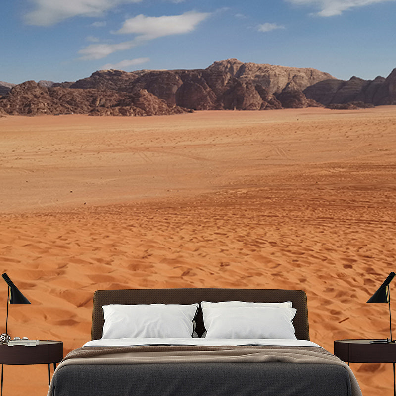 Desolate Desert Wall Murals Moisture Resistant Wall Covering for Living Room