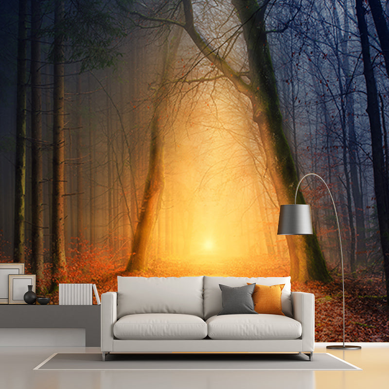 Forest Mural Wallpaper for Sitting Room Bedroom Decor, Moisture Resistant