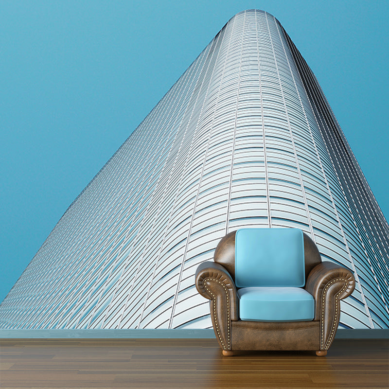 City Building Wall Murals Contemporary Photography Style Wall Art for Bedroom