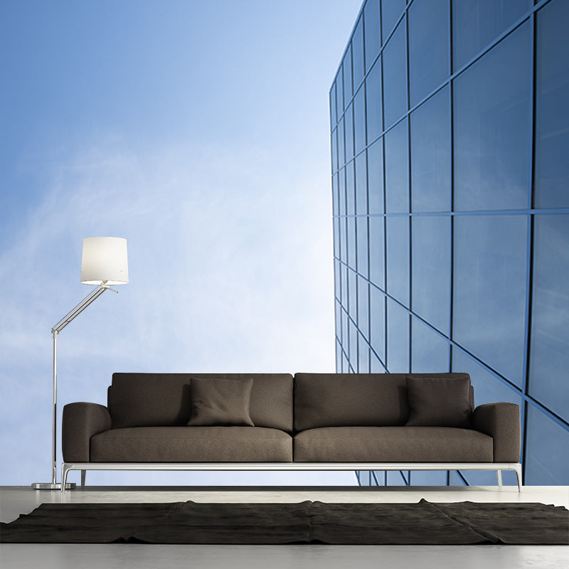 Modern City Building Wall Mural for Home Living Room Bedroom Wall Decals