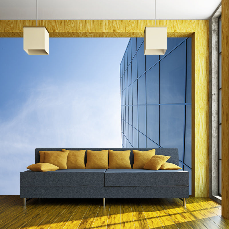 Modern City Building Wall Mural for Home Living Room Bedroom Wall Decals