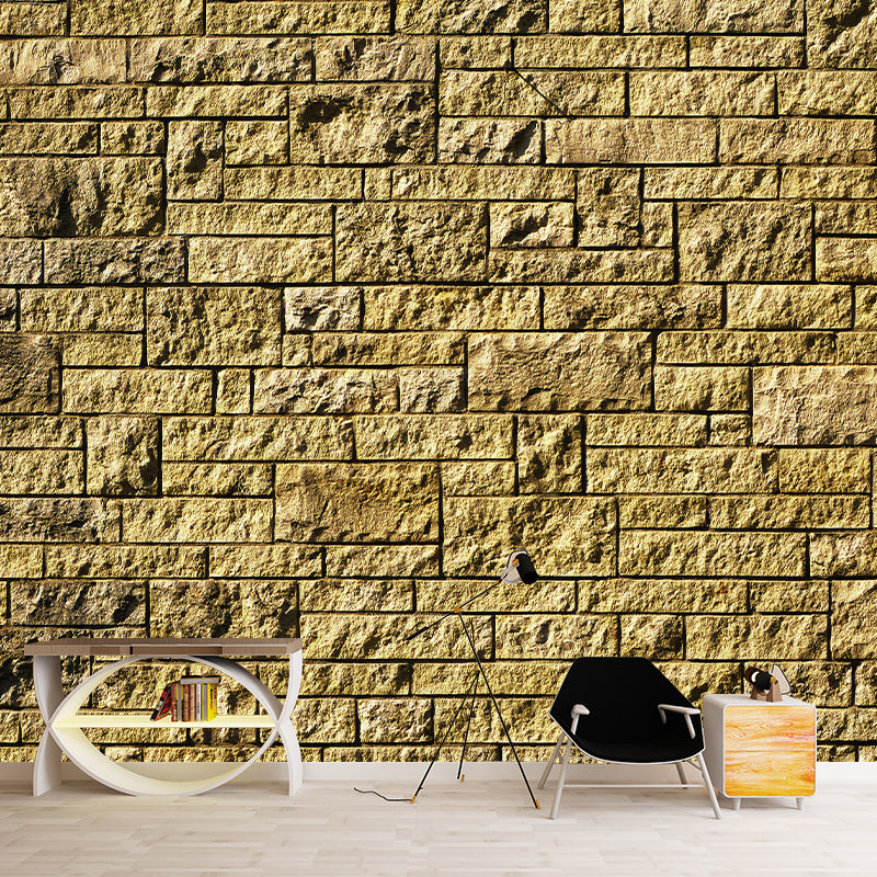 Photography Brick Wall Mural Environment Friendly Wallpaper for Home