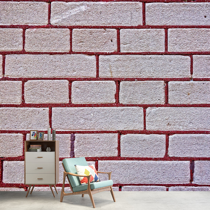 Photography Brick Wall Mural Environment Friendly Wallpaper for Home