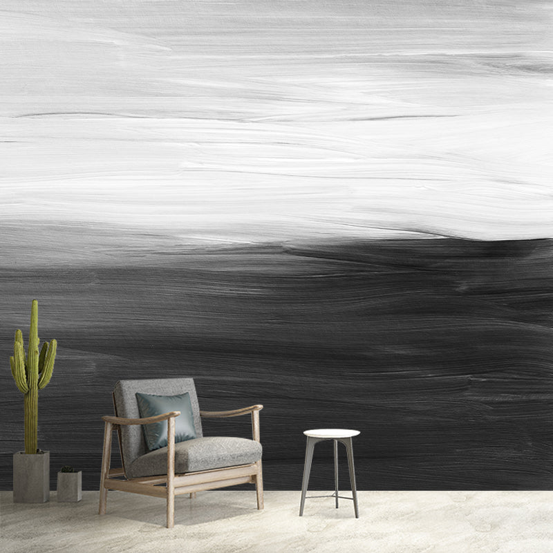 Horizontal Illustration Abstract Pattern Mural Environment Friendly Wallpaper for Room