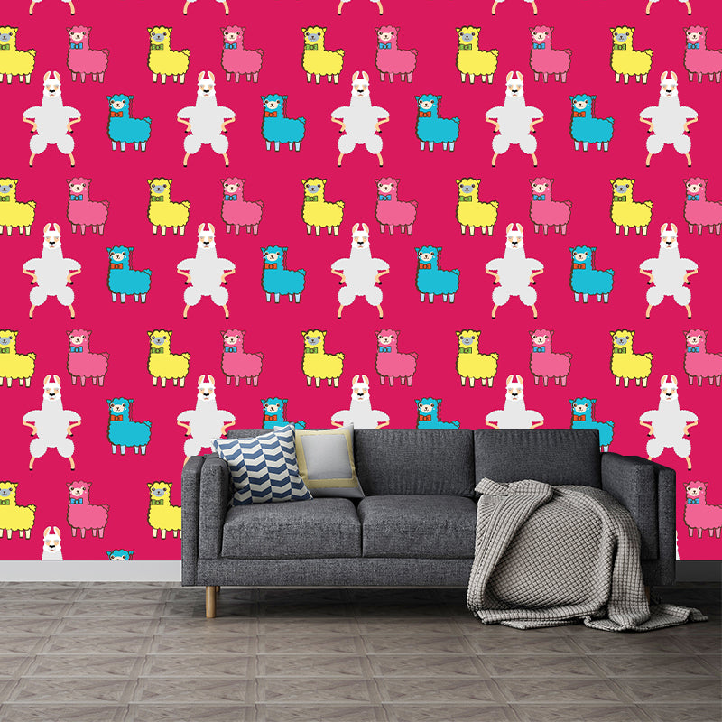 Children's Art Cartoon Mural Wallpaper Environment Friendly for Kid's Bedroom