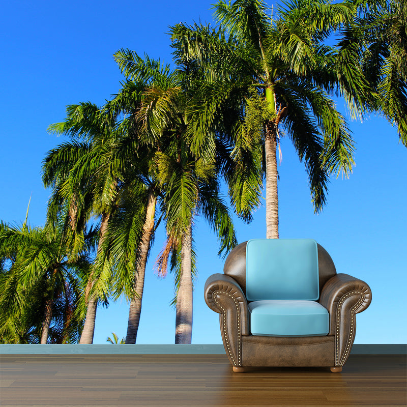 Horizontal Photography Palm Tree Mural Environment Friendly Wallpaper for Home