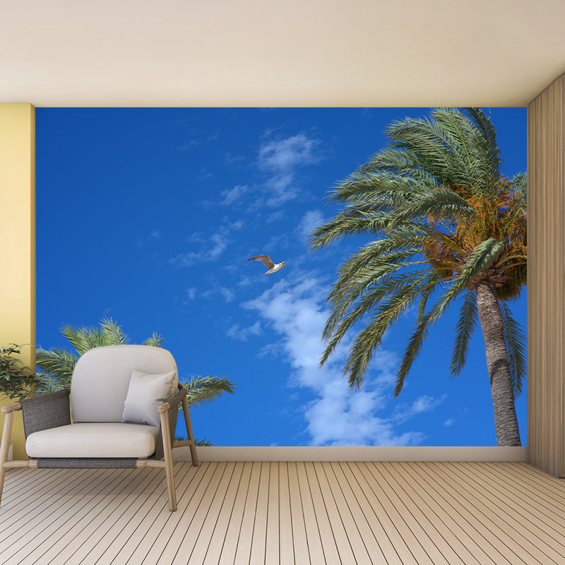 Photography Palm Tree Mural Environment Friendly Wallpaper for Home Decor