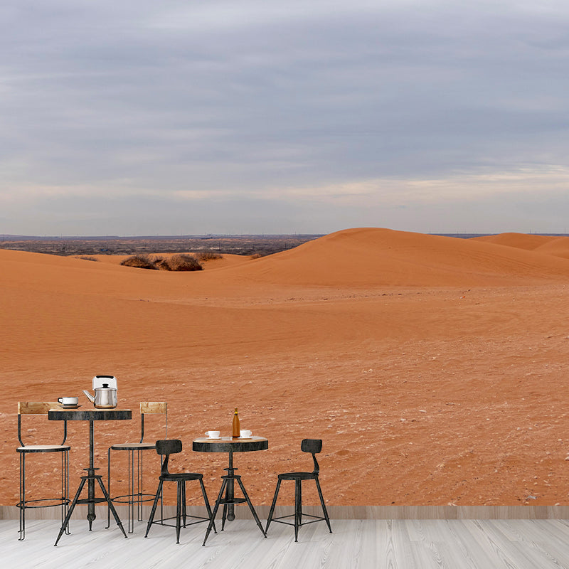 Horizontal Photography Desert Mural Mildew Resistant Wallpaper for Home Decor