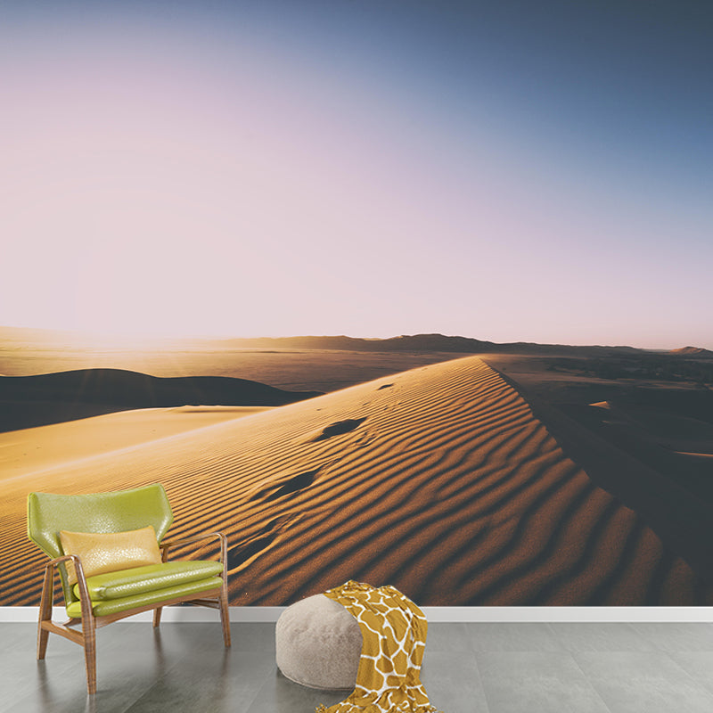 Horizontal Photography Desert Mural Mildew Resistant Wallpaper for Home Decor