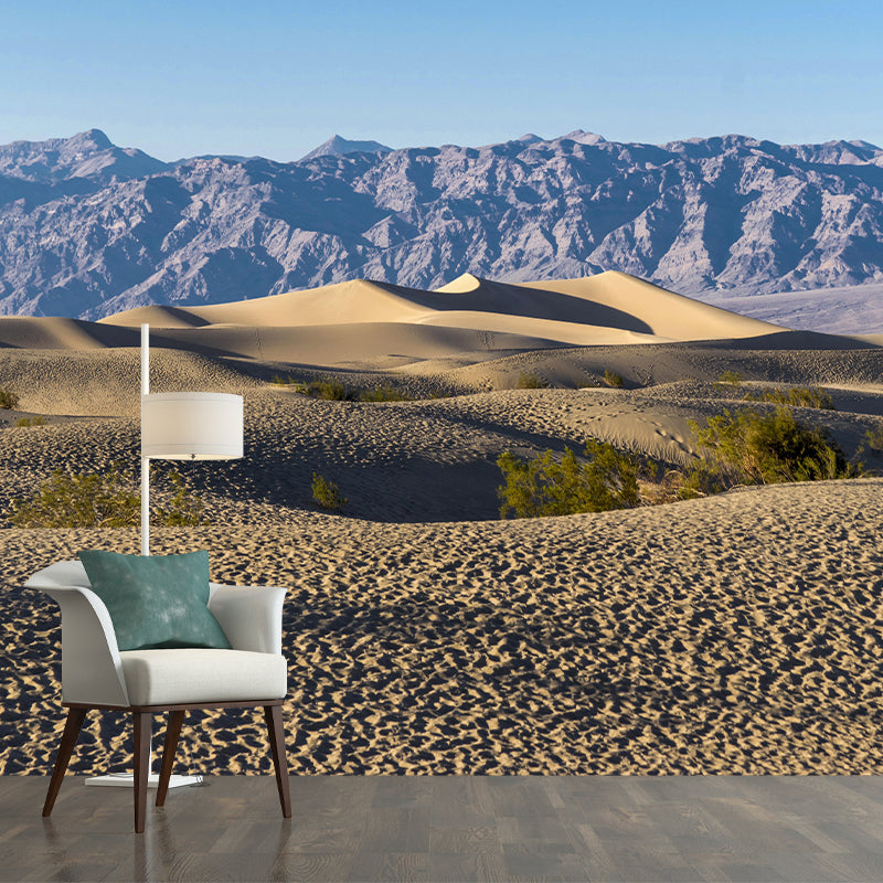 Photography Desert Mural Mildew Resistant Wallpaper for Fireplace