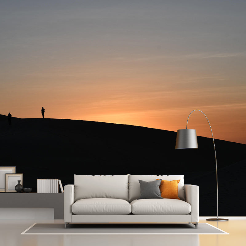 Horizontal Photography Desert Mural Environment Friendly Wallpaper for Room