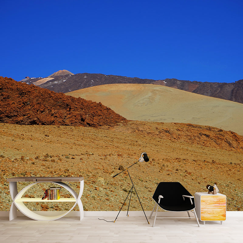 Boundless Desert Mural Environment Friendly Wallpaper for Sitting Room