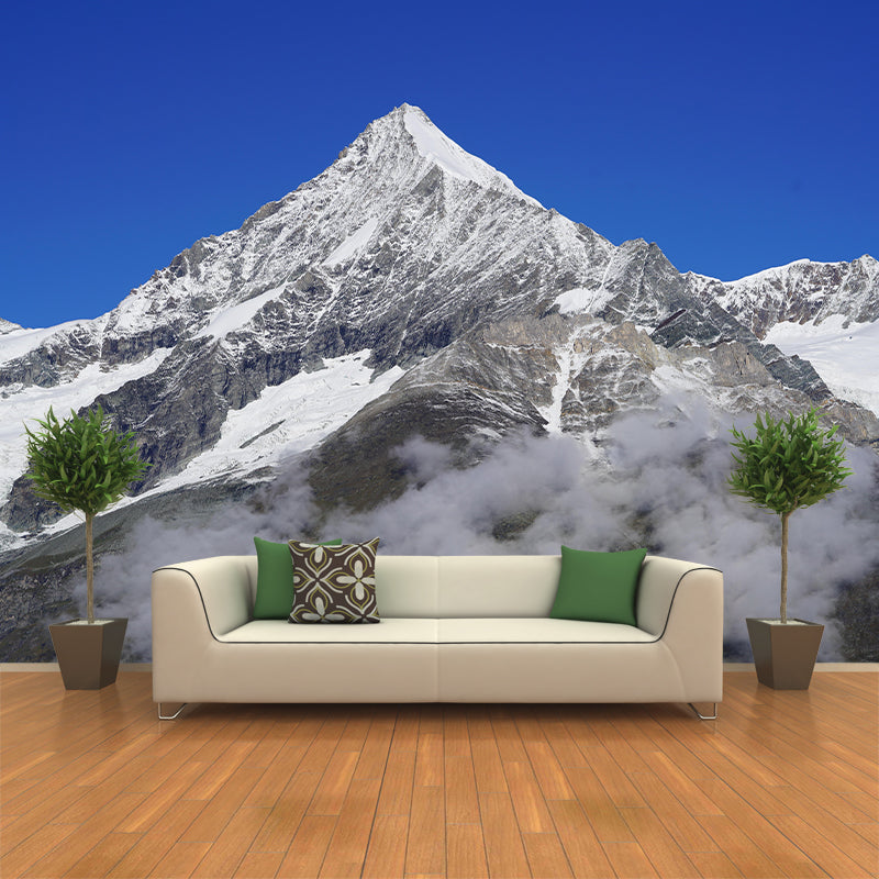 Horizontal Photography Mountain Mural Environment Friendly Wallpaper for Home