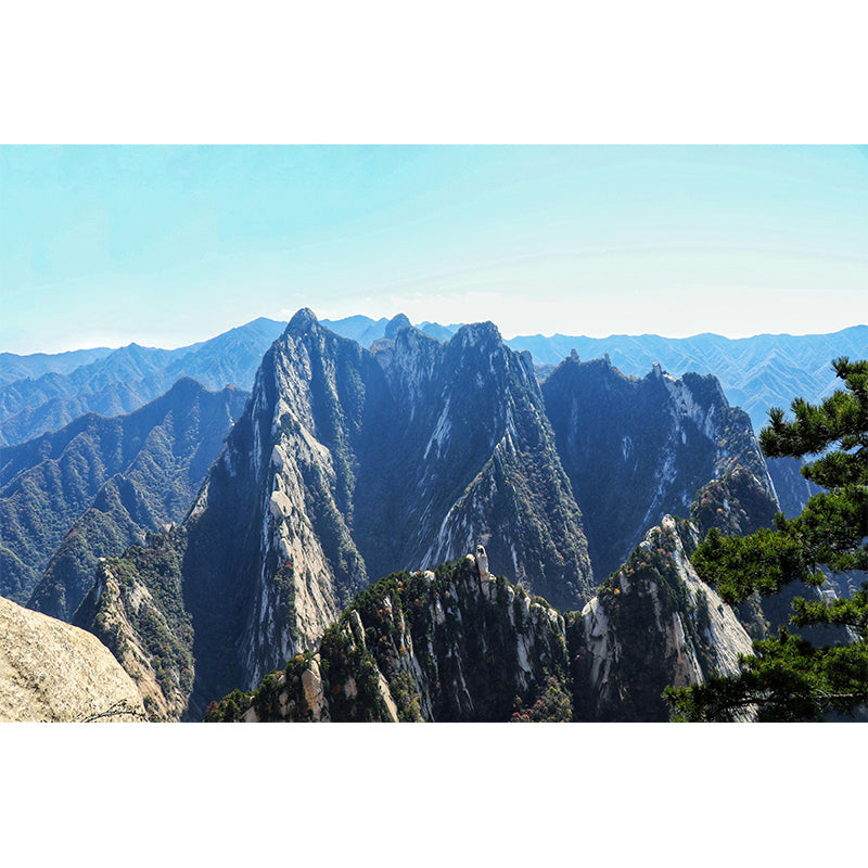 Horizontal Photography Mountain Mural Environment Friendly Wallpaper for Wall Decor