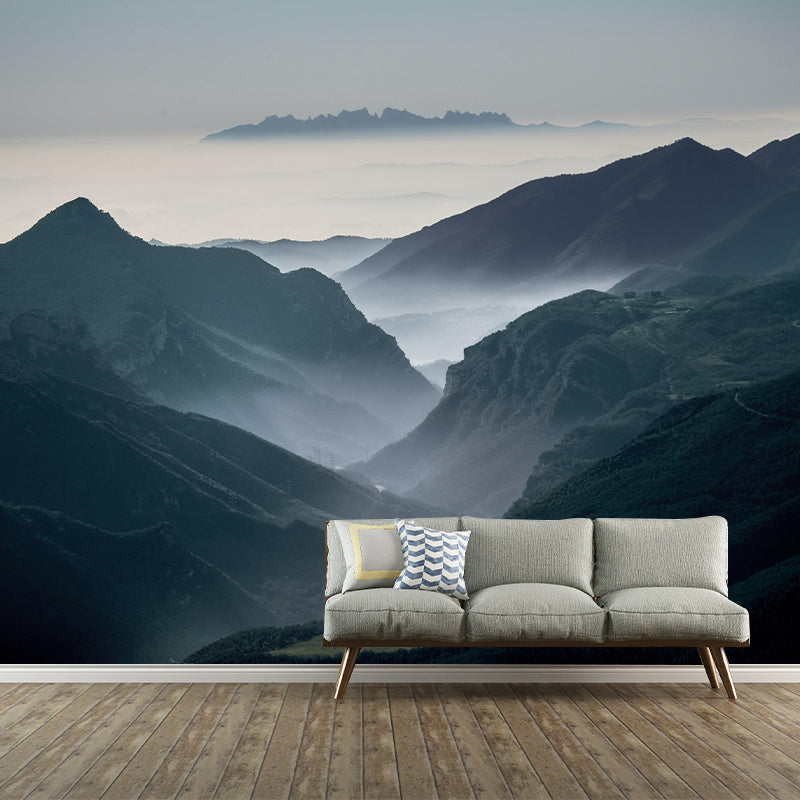 Horizontal Photography Mountain Mural Environment Friendly Wallpaper for Wall Decor