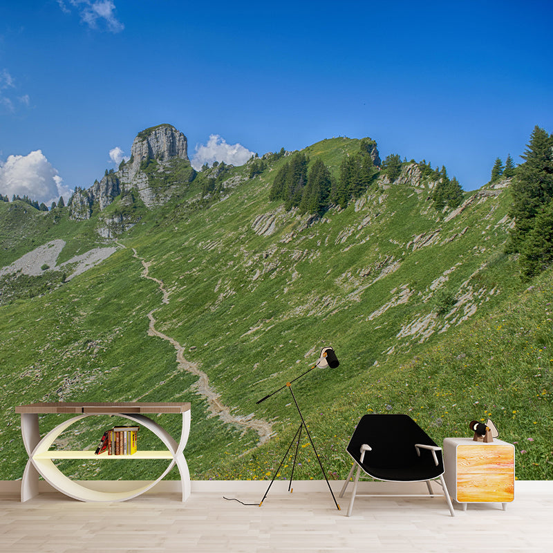 Photography Mountain Mural Environment Friendly Wallpaper for Home Decor