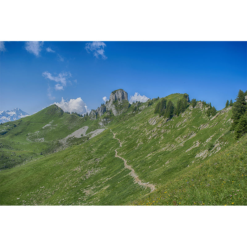 Photography Mountain Mural Environment Friendly Wallpaper for Home Decor