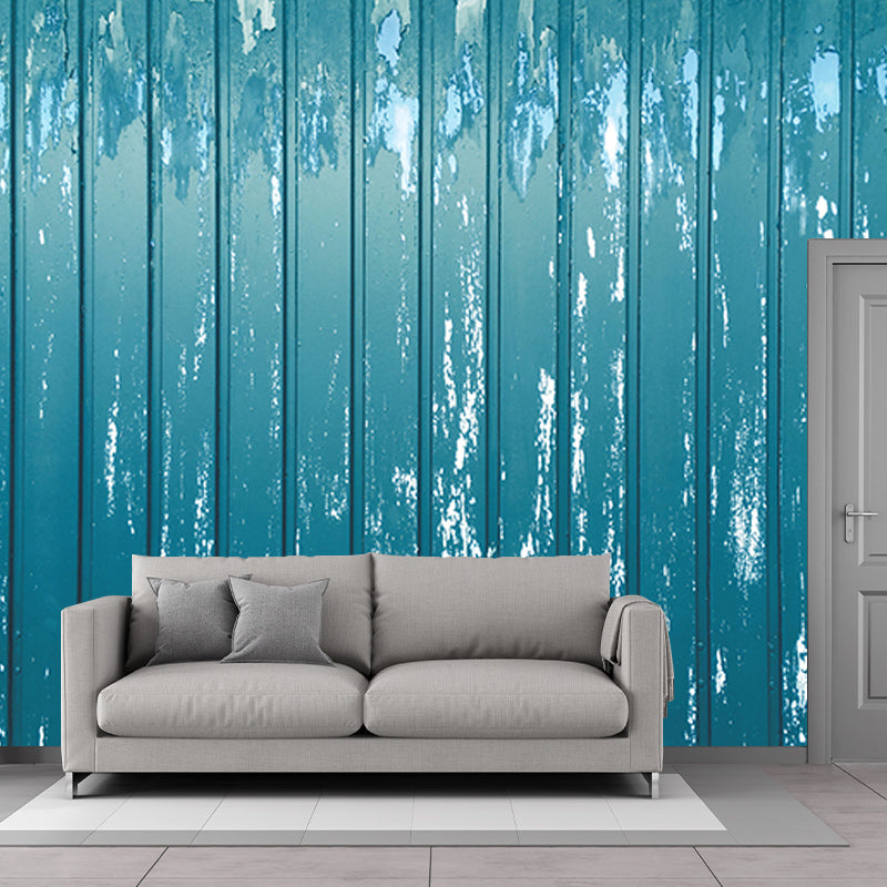 Wood Grain Stain-Resistant Mural for Living Room, Personalized Size Available