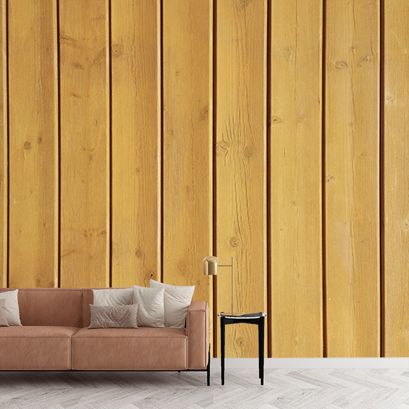 Wood Grain Stain-Resistant Wall Covering Personalized Minimalist Wall Mural for Bedroom