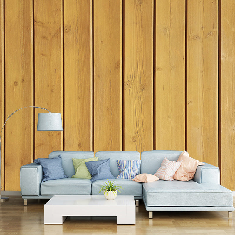 Wood Grain Stain-Resistant Wall Covering Personalized Minimalist Wall Mural for Bedroom