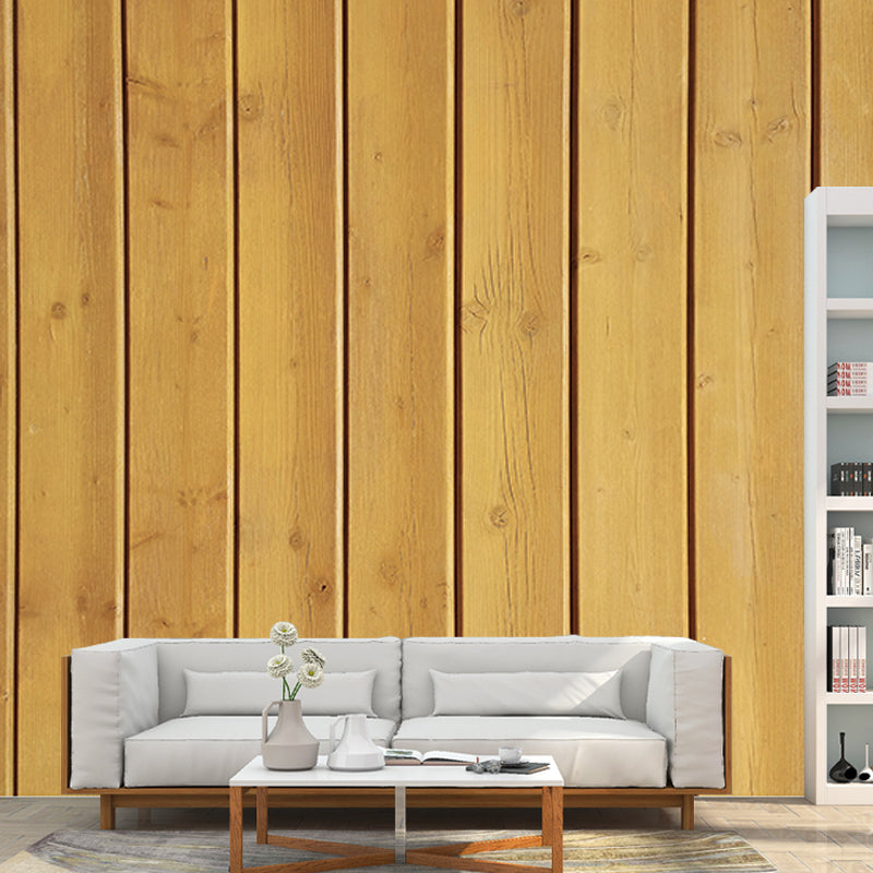 Wood Grain Stain-Resistant Wall Covering Personalized Minimalist Wall Mural for Bedroom