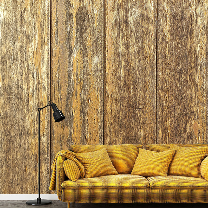 Wood Grain Stain-Resistant Wall Covering Personalized Minimalist Wall Mural for Bedroom