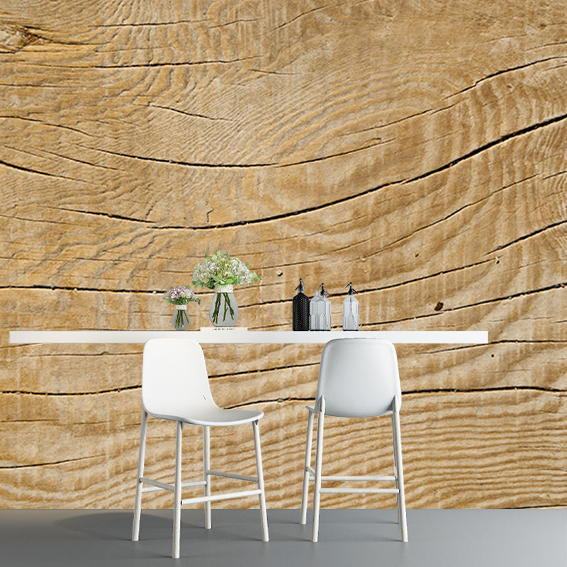 Wood Grain Photo Mural Whole Wall Covering for Kitchen, Personalized Size Available