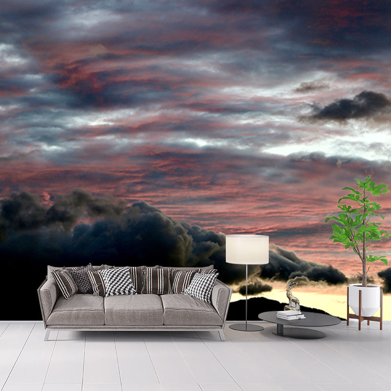 Clean Sky Mural Minimalist Wall Covering for Living Room, Size Optional