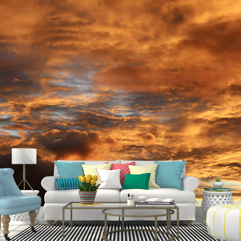 Clean Sky Mural Minimalist Wall Covering for Living Room, Size Optional