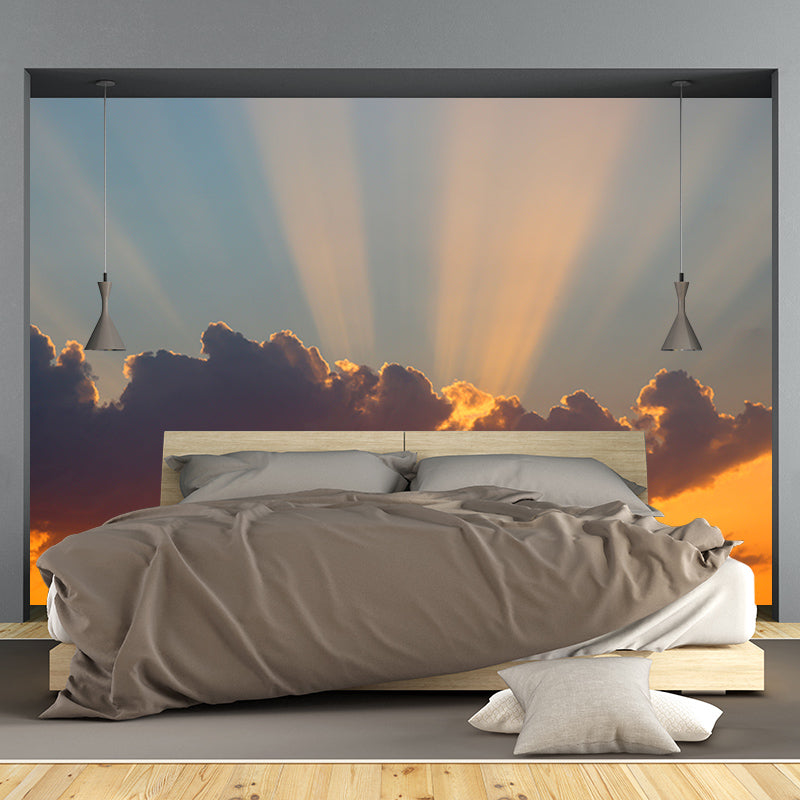 Cloud and Sky Mural Decal Modern Stain Proof Bedroom Wall Decor, Made to Measure