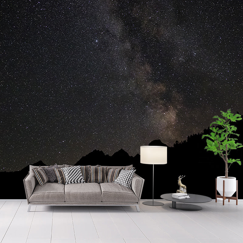 Outer Space Sky Mural Wallpaper for Dining Room Universe Wall Art, Waterproofing