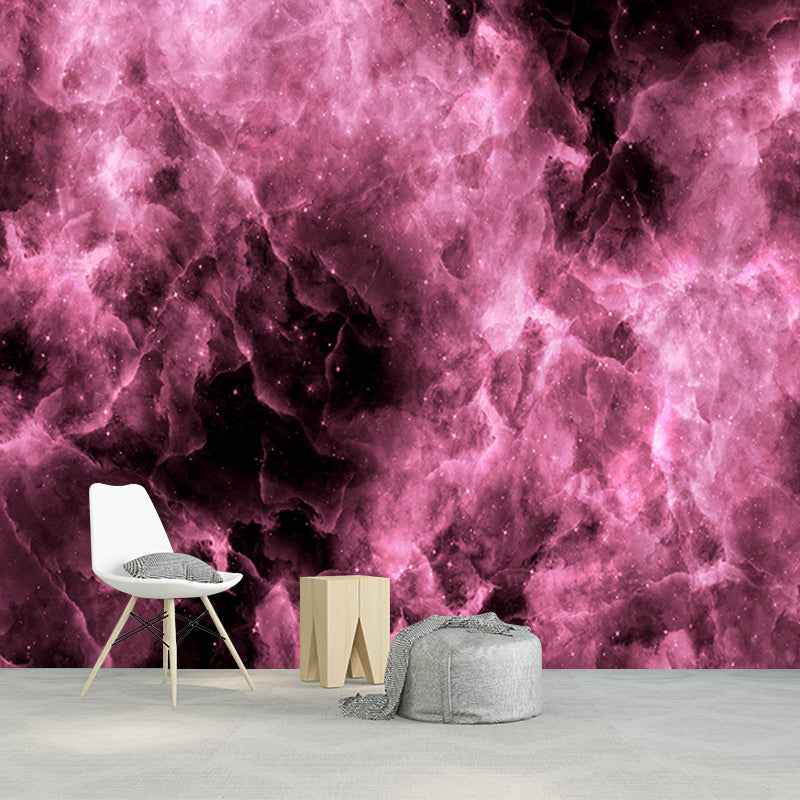 Starry Sky Mural Modern Smooth Wall Art in Dark Color for Children Bedroom