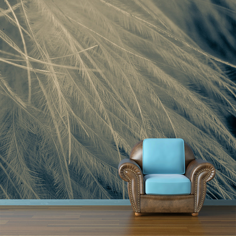 Feather Mural Wallpaper for Wall Decor Contemporary Girls Room Wall Art