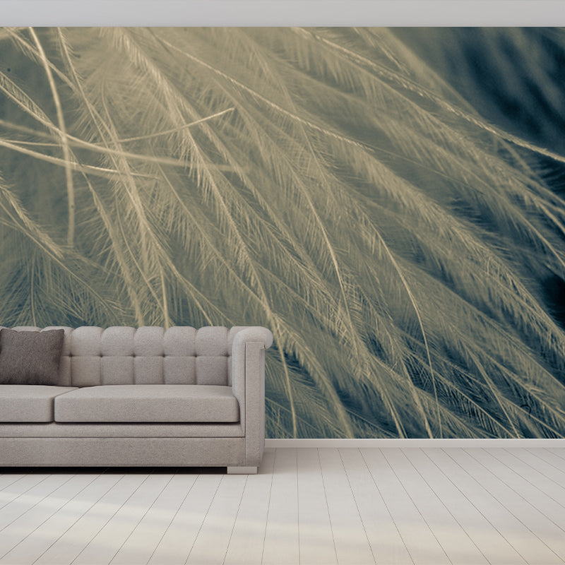 Feather Mural Wallpaper for Wall Decor Contemporary Girls Room Wall Art