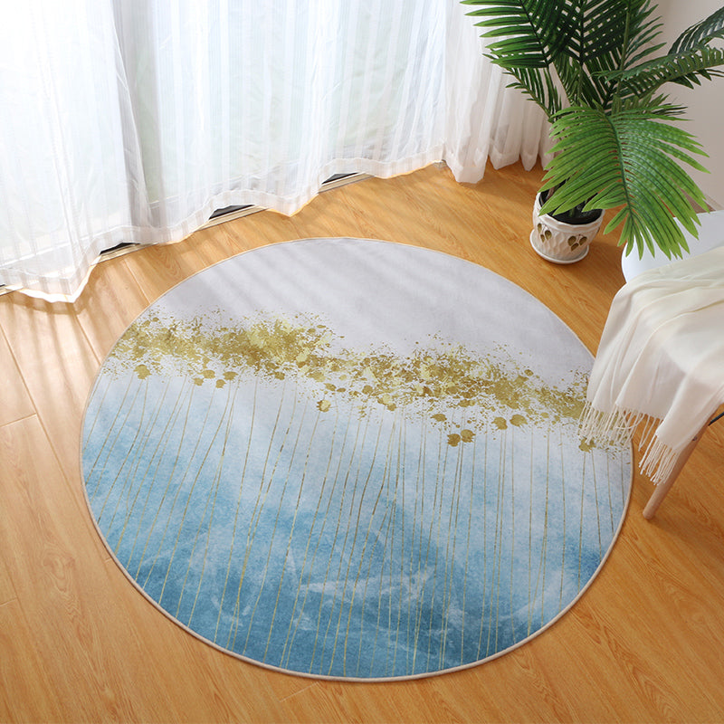 Goud modern tapijt mengen abstract grafisch tapijt wasbaar tapijt voor woonkamer