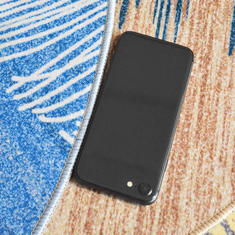 Hedendaags gebied Rug Minimalistisch bloemenprint Rug Polyester Wasbaar tapijt met niet-slipachter