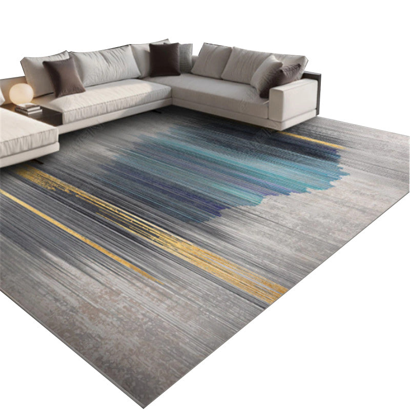 Grijs modern tapijt gemengd abstract patroon tapijt vlekbestendig vloerkleed voor woningdecoratie