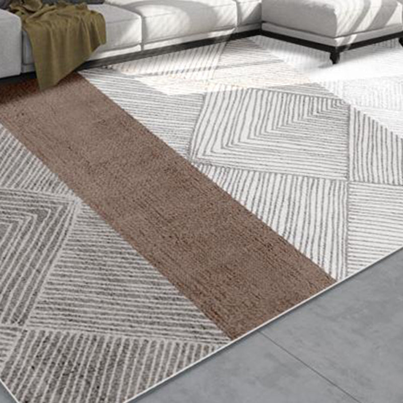 Simplicity Houndstooth Pattern Rug Polyester Carpet Stain Resistant Indoor Rug for Home Decoration