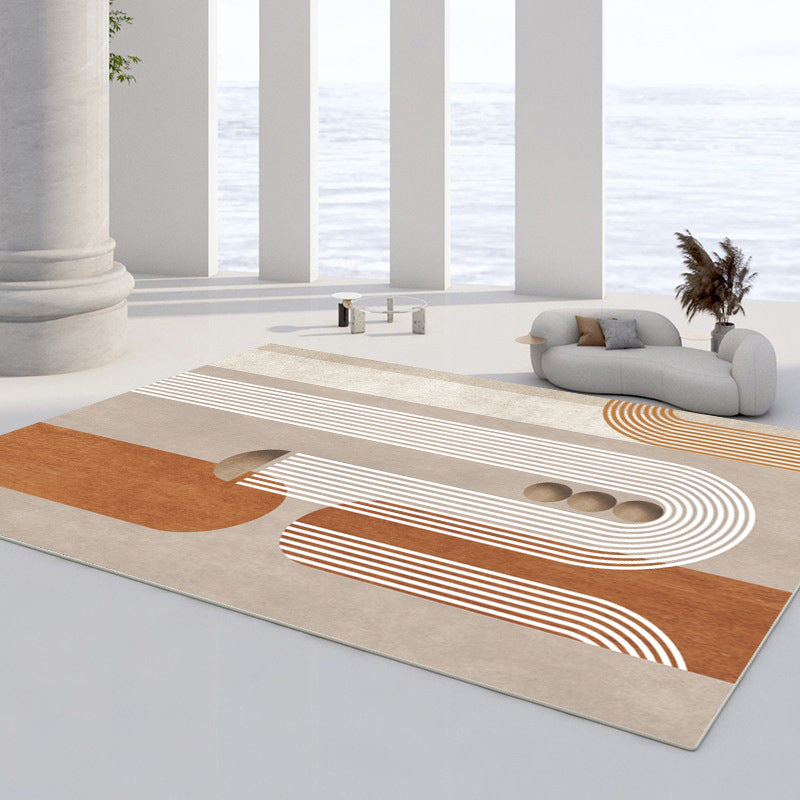 Modern Area Tapijt Leisure Binnen Truug Polyester Stain Resistant Area Teken voor woonkamer