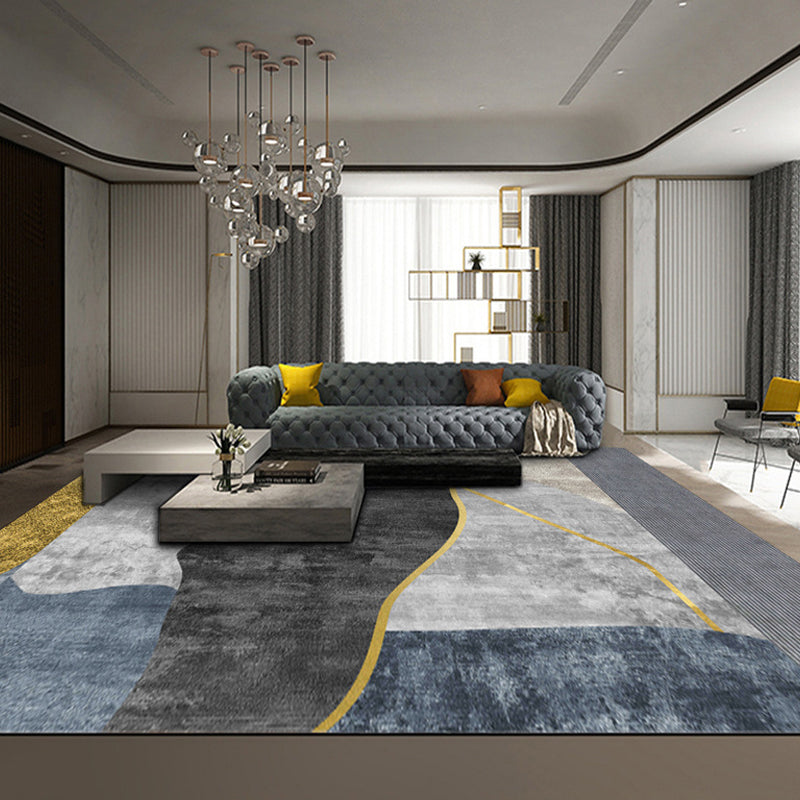 Modern tapijt trendy abstract patroon tapijt polyester vlekbestendig gebied tapijt voor woonkamer