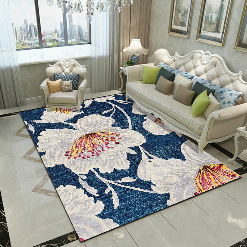 Fancy Modern Rug Plant Patroon Polyester Area Tapijten Resistent gebied Tapijt voor thuisdecoratie
